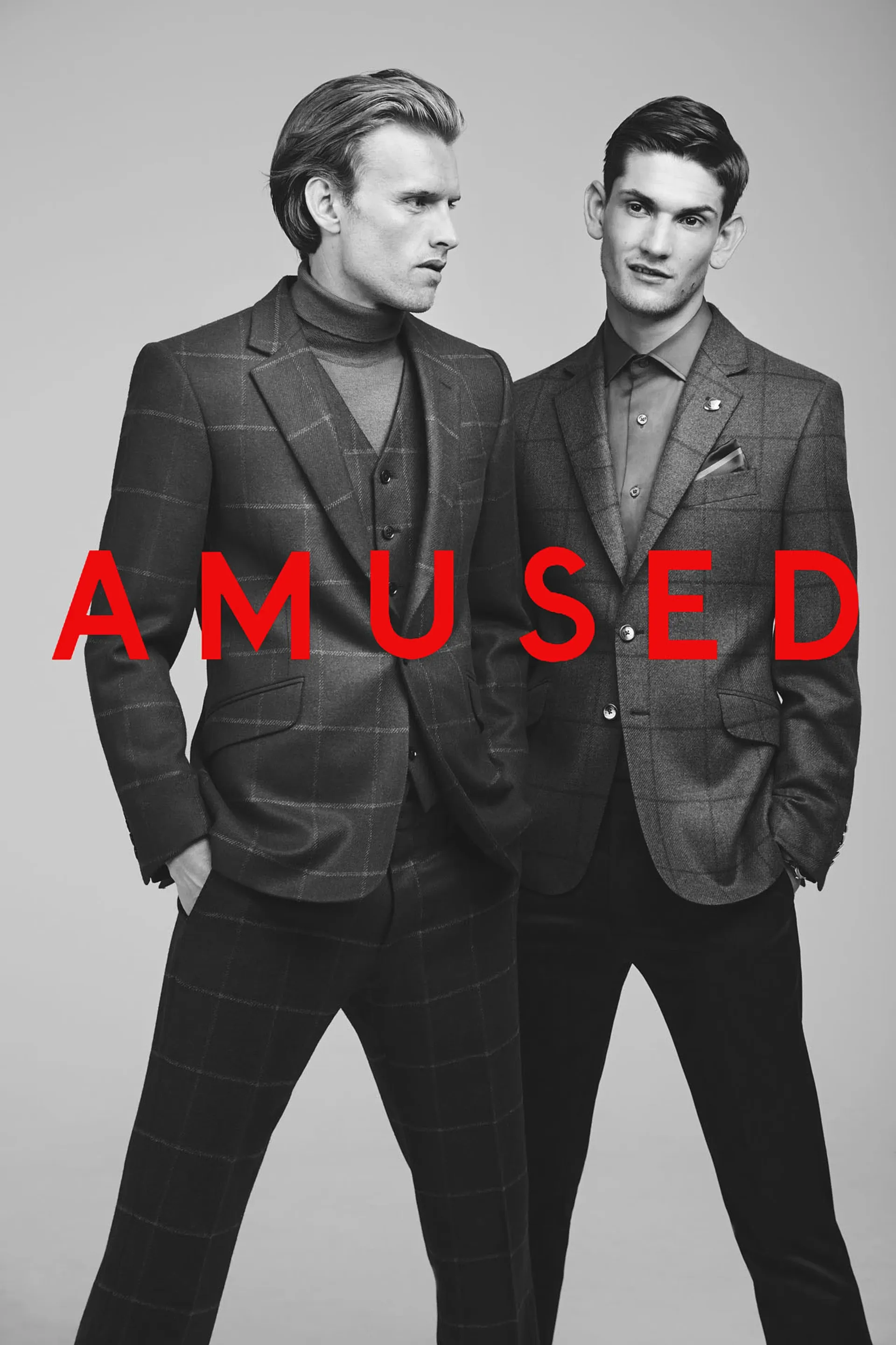 Menswear model in an editorial fashion portrait